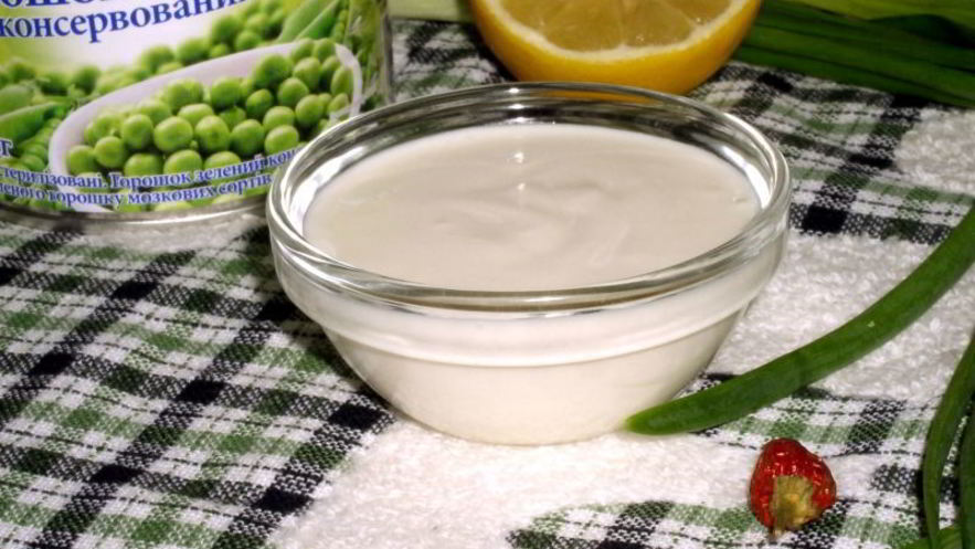 Рецепт майонеза из горошка