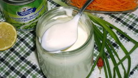 Рецепт майонеза из горошка