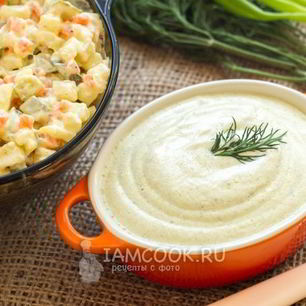Рецепт Майонеза сметанного без яиц