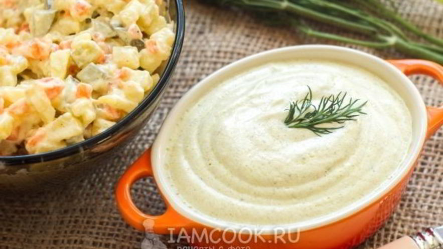 Рецепт майонеза сметанного без яиц