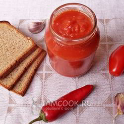 Рецепт Кетчупа на зиму из помидоров с чесноком