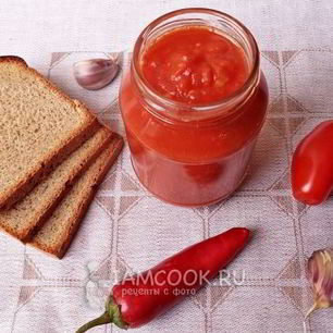 Рецепт Кетчупа на зиму из помидоров с чесноком