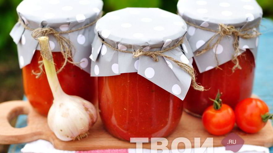 Рецепт консервированного томатного соуса