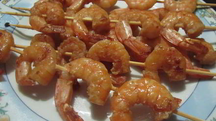 Рецепт имбирных креветок в соевом маринаде