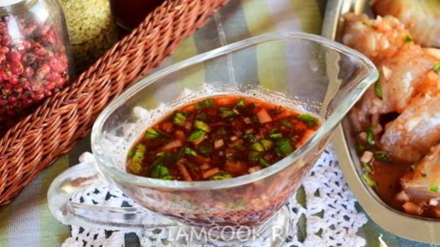 Рецепт маринада для рыбы с красным вином и бальзамиком