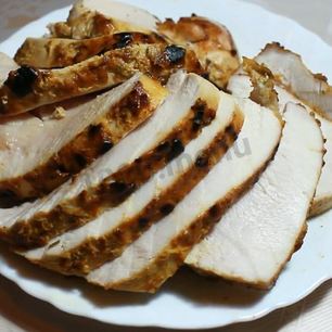 Рецепт Пастромы из филе индейки в маринаде из горчицы и меда