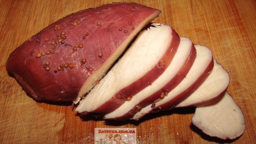Рецепт пастромы из курицы в винном маринаде