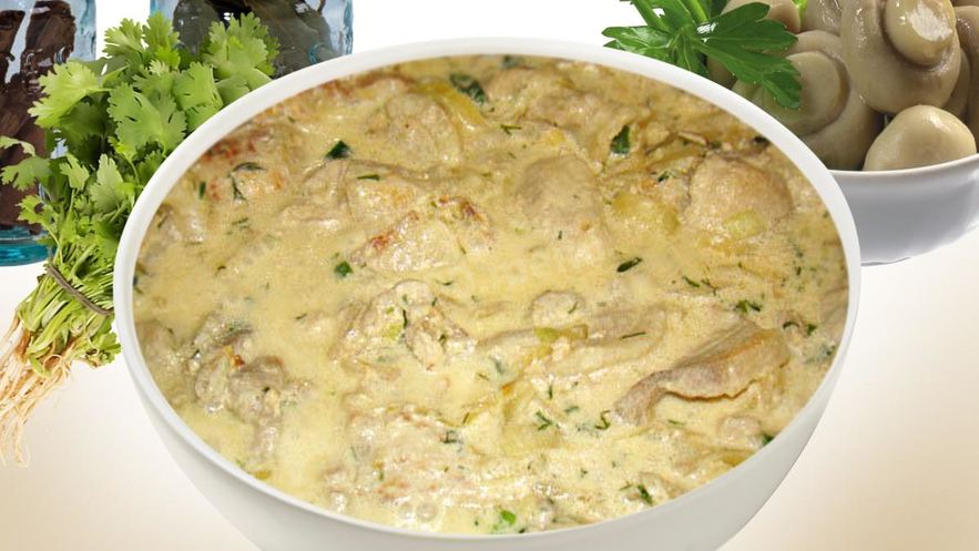 Рецепт сливочного соуса с грибами к мясному блюду