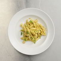 Рецепт Домашней пасты бузиате с песто алла трапанезе