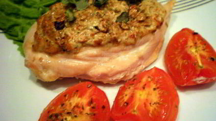 Рецепт куриного филе с соусом песто