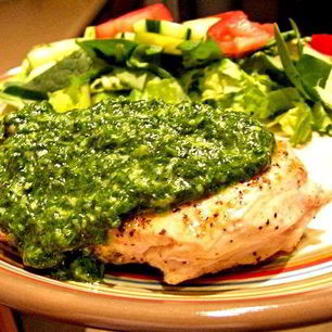 Рецепт Курицы с соусом песто