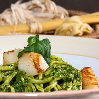 Рецепт Лингвиней с соусом песто