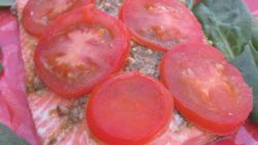 Рецепт лосося с соусом песто