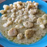 Рецепт Морских гребешков с соусом песто