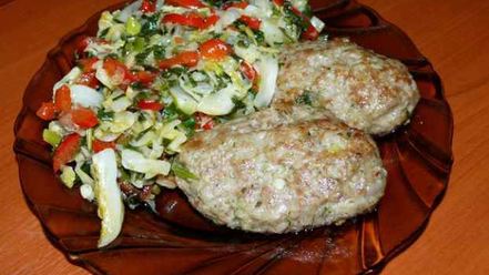 Рецепт овощей пассированных с соусом песто