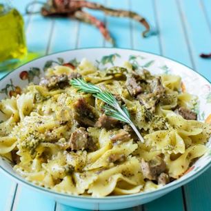 Рецепт Пасты с соусом песто и курицей