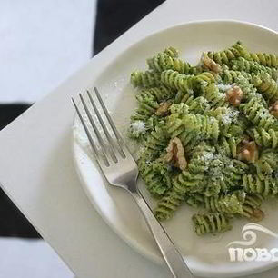 Рецепт Пасты с соусом Песто из капусты кале и грецких орехов