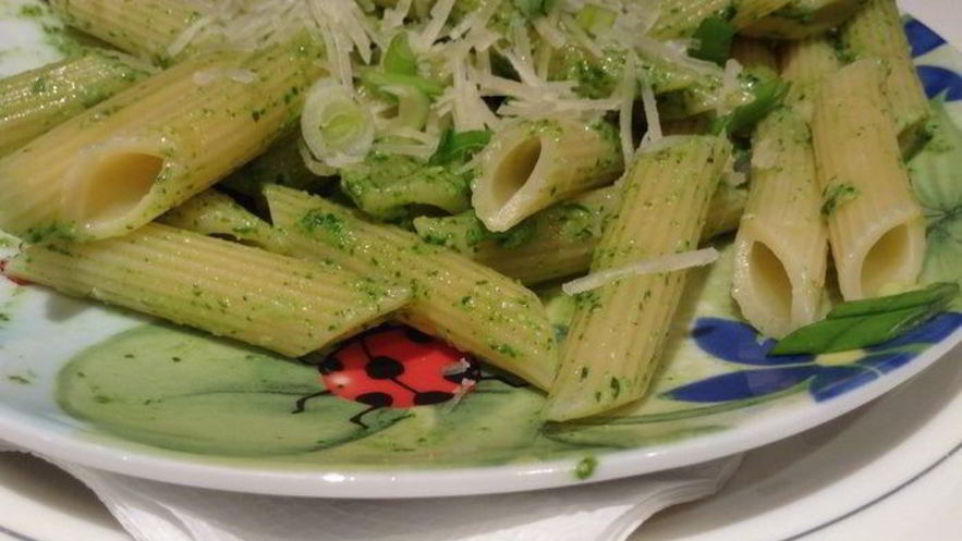 Рецепт пенне с соусом песто из руколы
