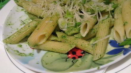 Рецепт пенне с соусом песто из руколы