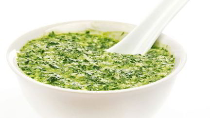 Рецепт Песто из корн-салата и руколы