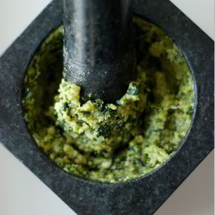 Рецепт Песто из лимонного базилика