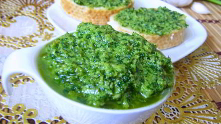 Рецепт соуса песто из петрушки