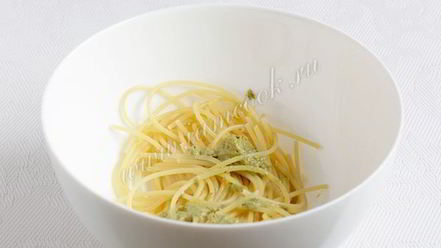 Рецепт спагетти с соусом песто