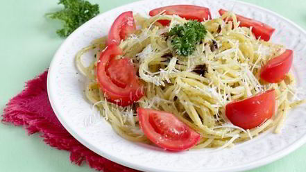 Рецепт спагетти с соусом песто