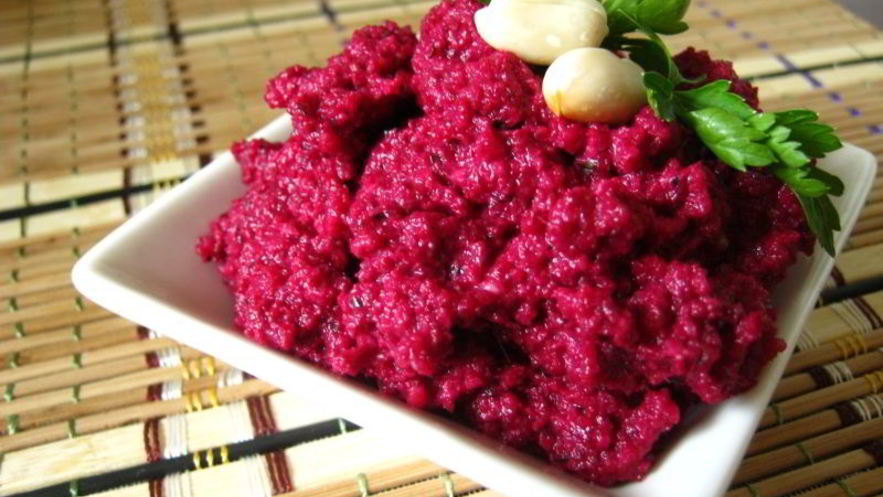 Рецепт свекольного песто