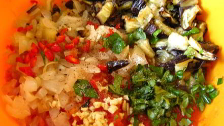 Рецепт баклажанной сальсы