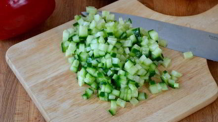 Рецепт израильского салата сальса