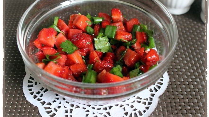Рецепт острой клубничной сальсы