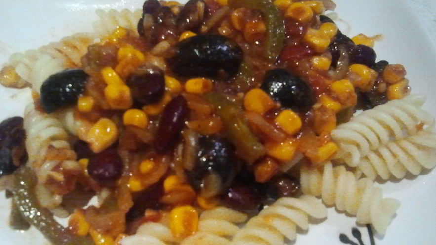 Рецепт пасты мексиканец с соусом сальса