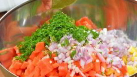 Рецепт сальсы из ананаса и папайи