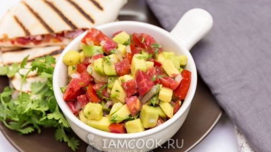 Рецепт сальсы из авокадо с помидорами