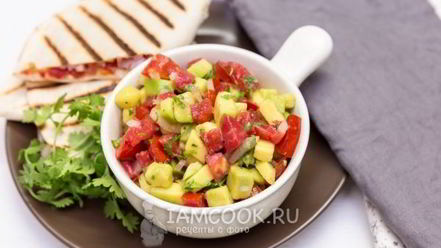 Рецепт сальсы из авокадо с помидорами