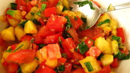 Рецепт сальсы с персиками