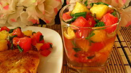 Рецепт сальсы с персиками