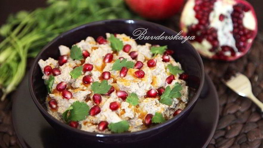 Рецепт сациви из курицы с ореховым маслом