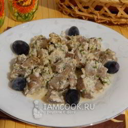 Рецепт Сациви с грибами