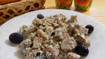 Рецепт сациви с грибами