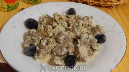 Рецепт сациви с грибами