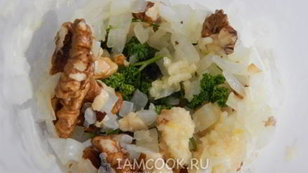 Рецепт сациви с грибами