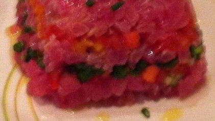 Рецепт Слоеного тартара из тунца