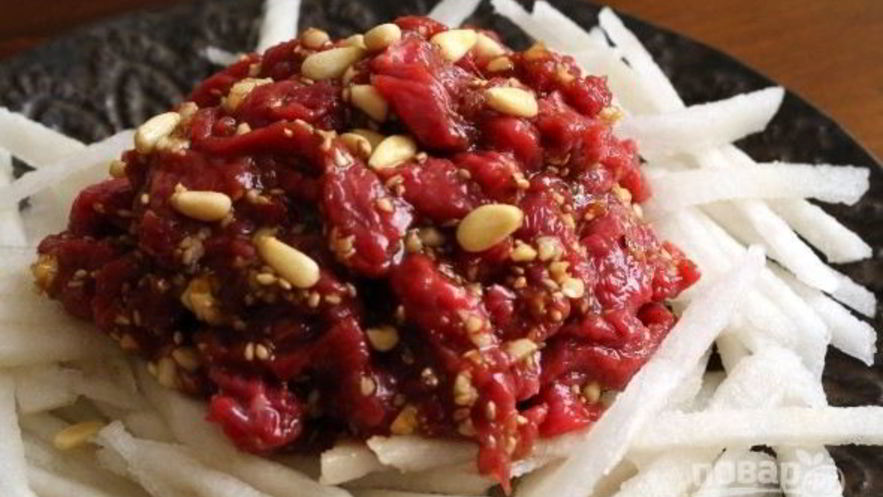 Рецепт тартара из говядины по-корейски