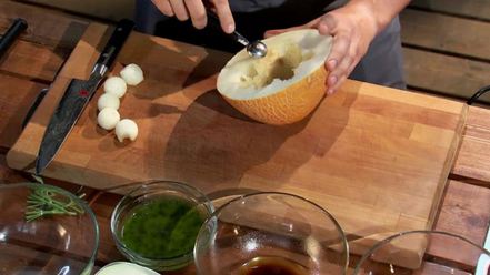 Рецепт тартара из говядины со свежей дыней