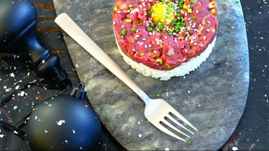 Рецепт тартара из говядины в стиле суши-бара