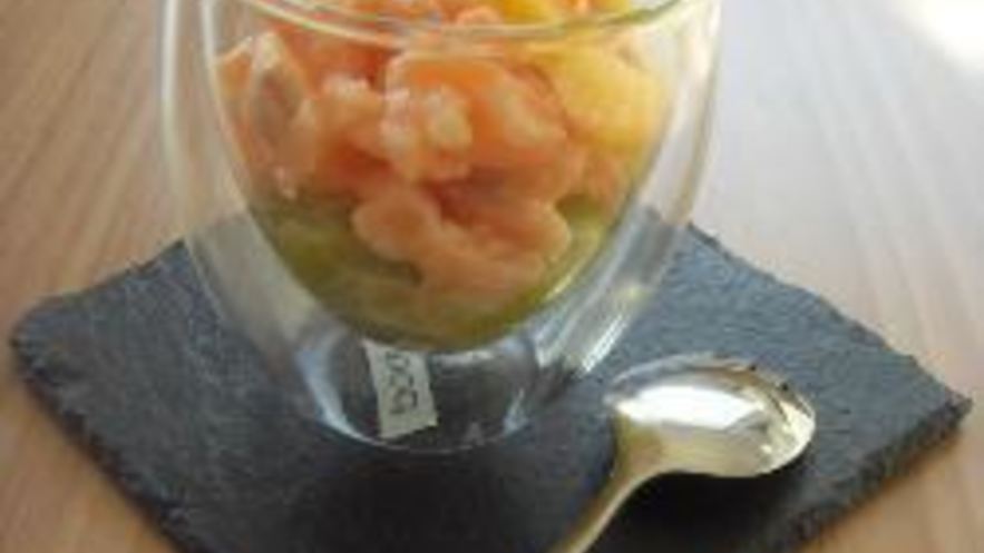 Рецепт тартара из лосося и лука-порея