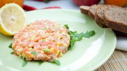 Рецепт тартара из лосося с авокадо