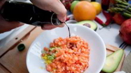 Рецепт тартара из лосося с авокадо